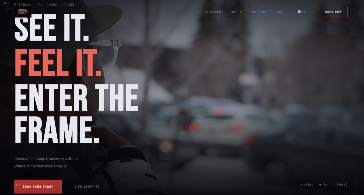 ZXY real-estate site hero